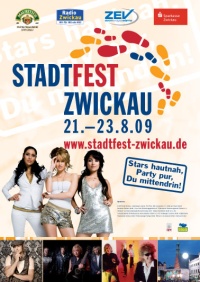 Stadtfest Zwickau 2009 Plakat