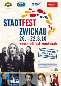 Stadtfest Zwickau 2010 Plakat